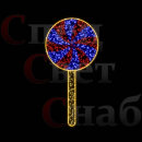 Светодиодная консоль "Леденец" Красно-синий