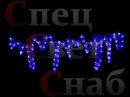 Светодиодное панно "Сосульки" 100 х 30 см Синие-белое
