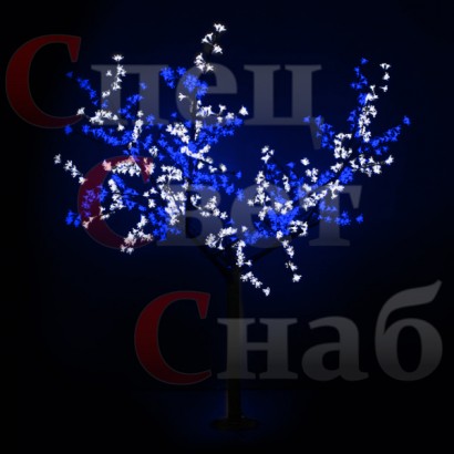 Светодиодная сакура Бело-синяя 1,5 м 